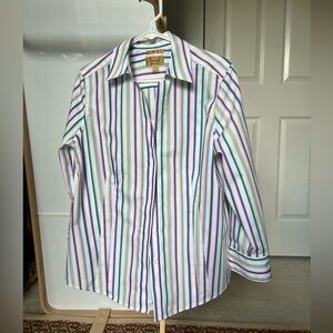 Taylor Investments Gold Label Non Iron women’s buttons down shirt size12
